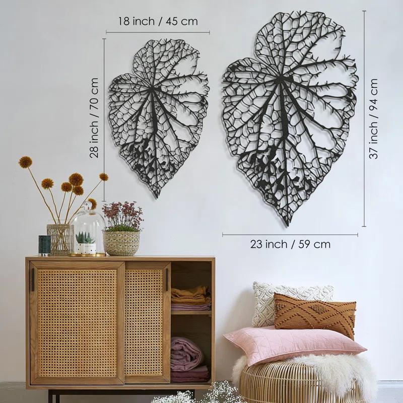 Metal Leaf Wall Decor