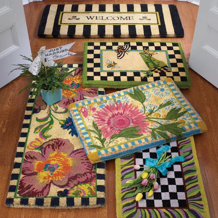 MacKenzie-Childs Flower Market Double Door Entrance Mat