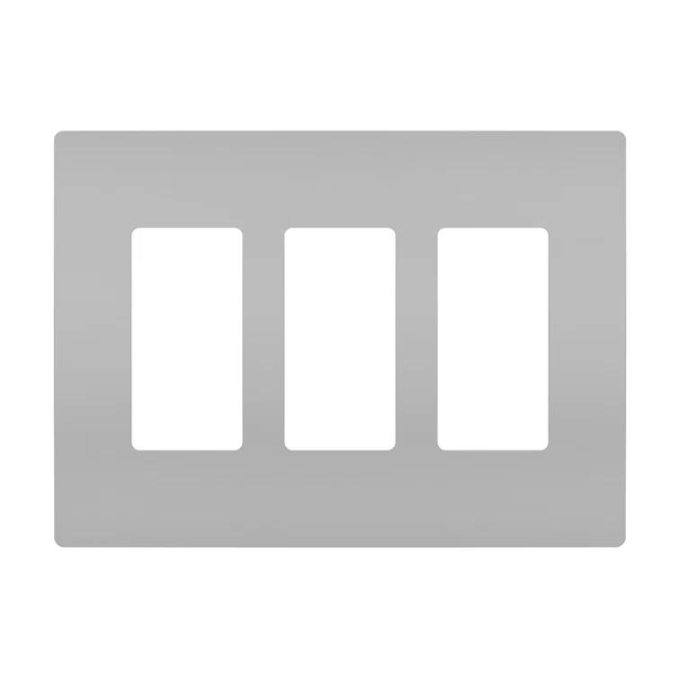 Legrand Radiant 3-Gang Decorator Rocker Screwless Wall Plate