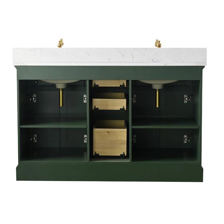 Sudio Design Thompson 54" W Double Bathroom Vanity & Reviews | Perigold