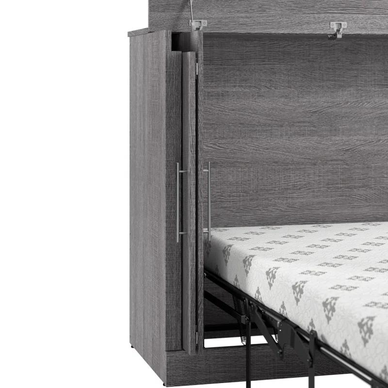 Bestar Murphy Cabinet Bed With Mattress
