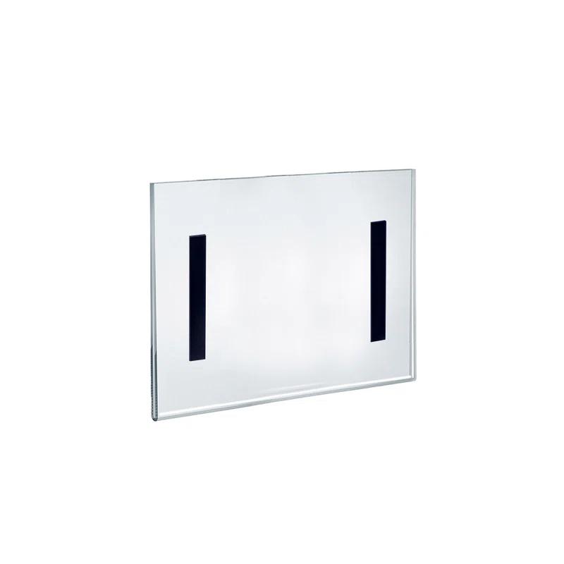 Azar Displays Clear Acrylic Magnet Back Sign Holder Frames 10" W x 8" H - Landscape / Horizontal, 2-Pack (Set of 2)