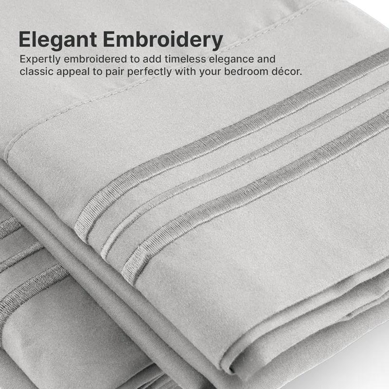 CGK Linens 6 Piece Extra Deep Pocket Ultra Soft & Cooling Sheet Set