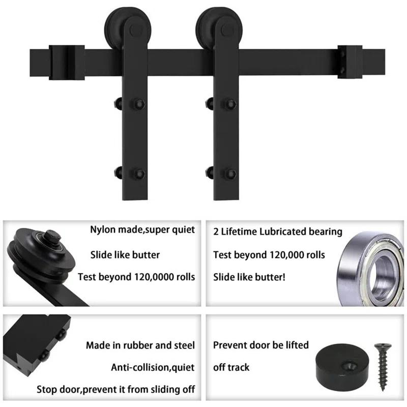 Lazio Sliding Standard Single Barn Door Hardware Kit
