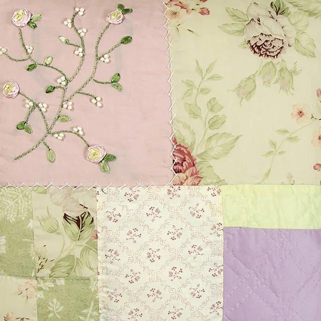 Beaded Quilted Throw Pillow