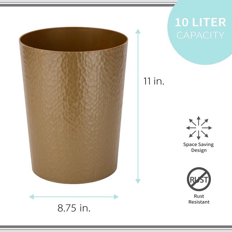 Bath Bliss Plastic Open Waste Basket (Set of 4)