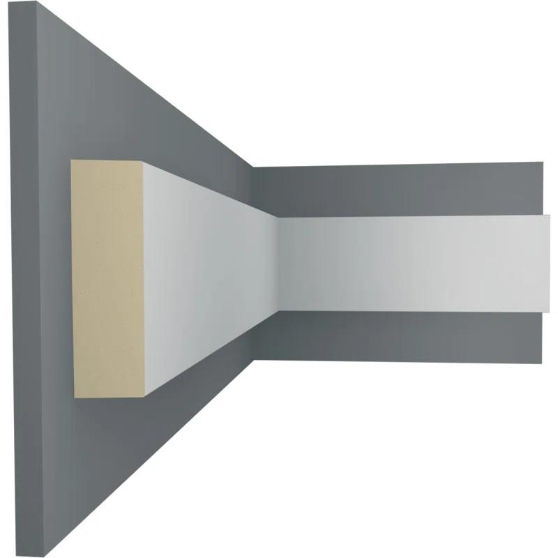 Ekena Millwork 3.25'' H x 94.5'' W x 1'' D Urethane Flat Trim (Set of 12)