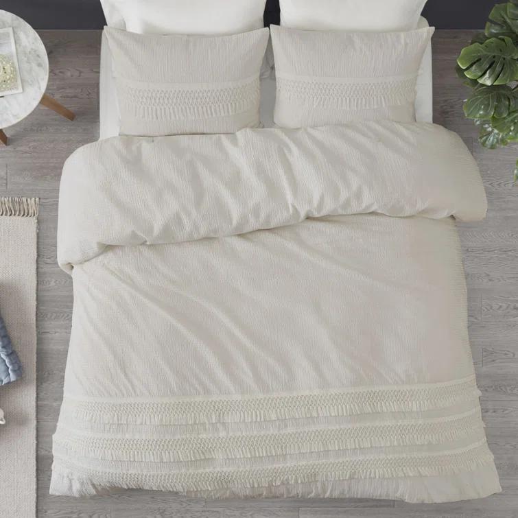 Kelly Clarkson Home Hugo Cotton Seersucker Duvet Cover Set
