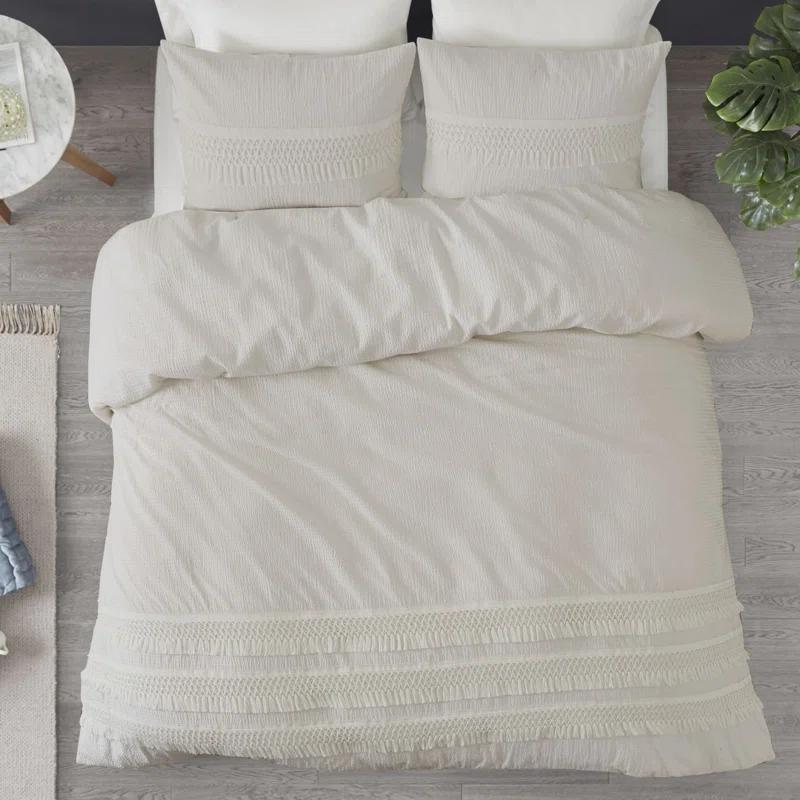 Kelly Clarkson Home Hugo Cotton Seersucker Duvet Cover Set