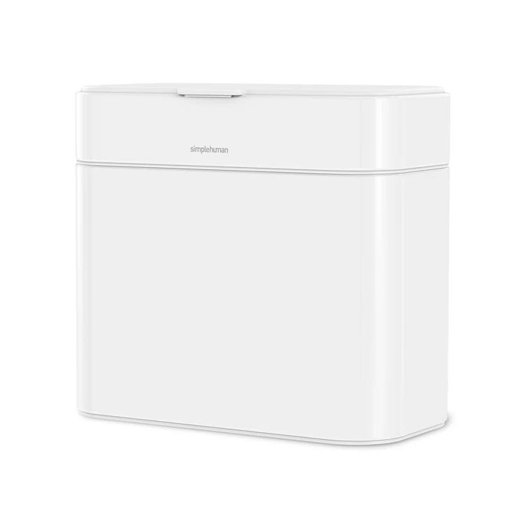 Simplehuman 4 Liter Compost Caddy, White Steel