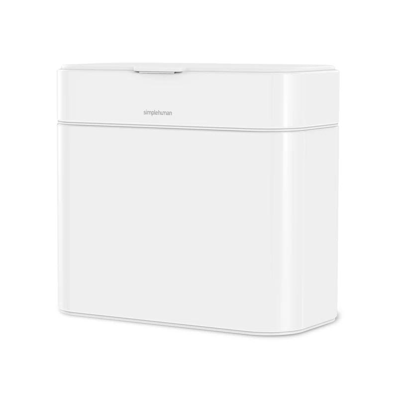 Simplehuman 4 Liter Compost Caddy, White Steel