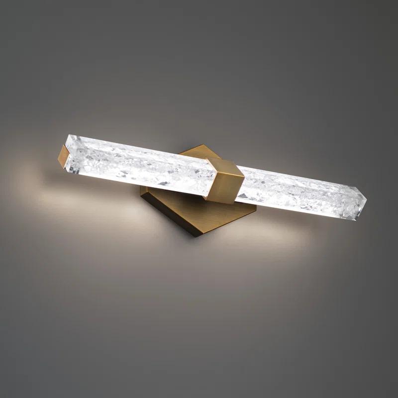 Modern Forms Regal 18" Dimmable LED Vanity Light With Crystal Shade