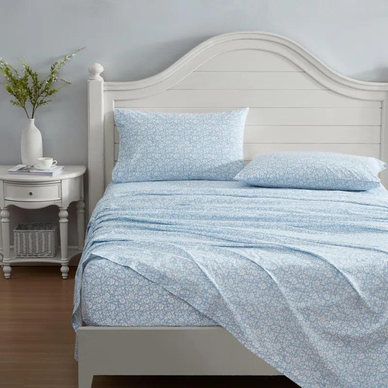 Laura Ashley Laura Ashley Printed Cotton Percale Sheet Set