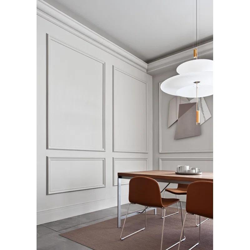 1 in D x 2-3/8 in W x 78-3/4 in L Primed White Plain Polyurethane Panel Moulding (Set of 2)