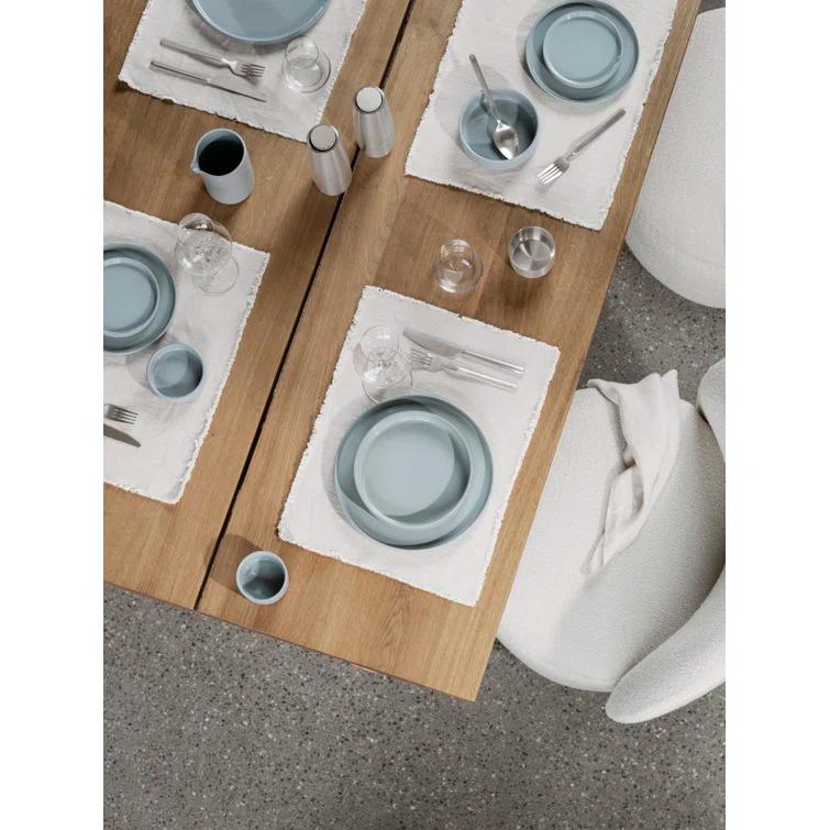 PILAR Stoneware 8" Dessert Plate (Set of 4)