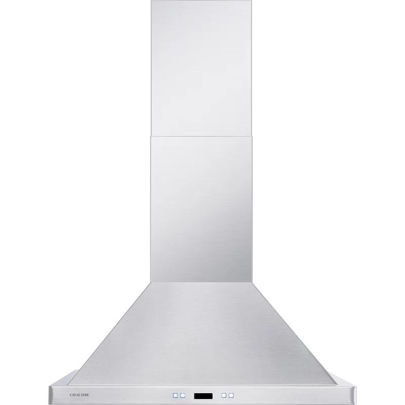 Cavaliere CAVALIERE 30" inch 462 CFM Convertible Digital Wall Mount Range Hood Included Charcoal Filter in Stainless Steel SV218B2-30