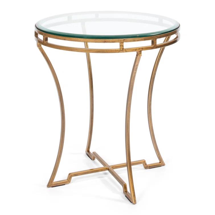 Sarreid Ltd Glass Top End Table
