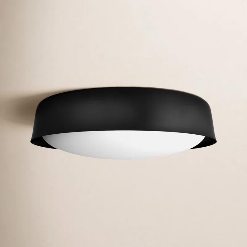 2 Light Glass Flush Mount