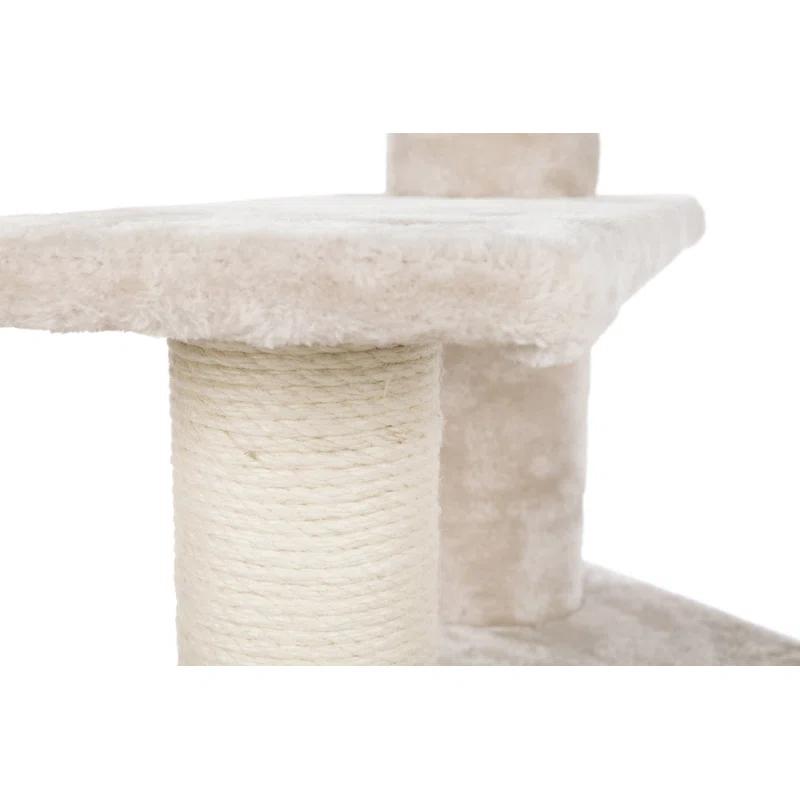 TRIXIE TRIXIE Tulia Senior 40.2" Cat Tower, 4-Level Cat Tree, Sisal Scratching Posts, Plush Platforms, Top Platform Bed