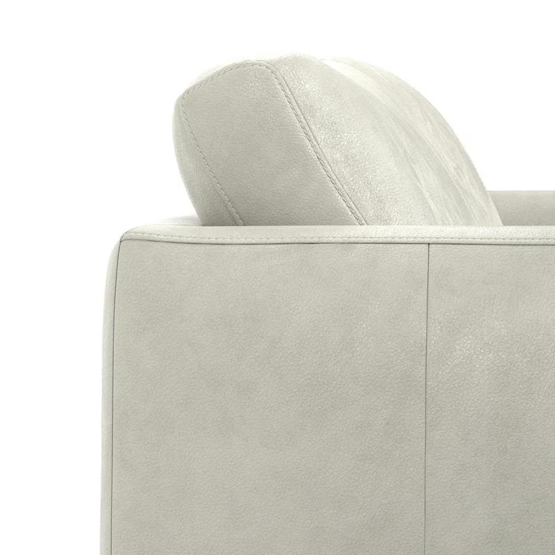 Simpli Home Stevens Leather Sofa