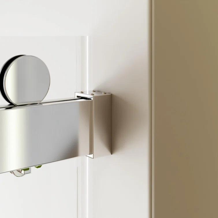 56-60"W x 76"H Double sliding shower door with 10 mm tempered glass