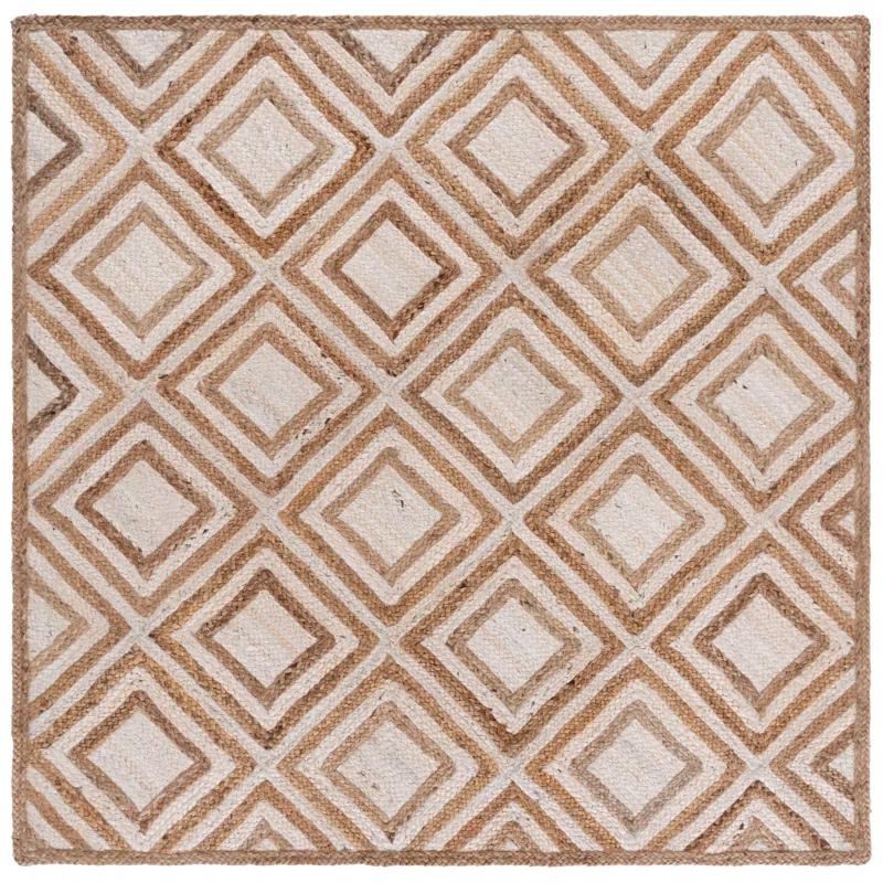 Highland Dunes Arria Hand Woven Jute Geometric Rug