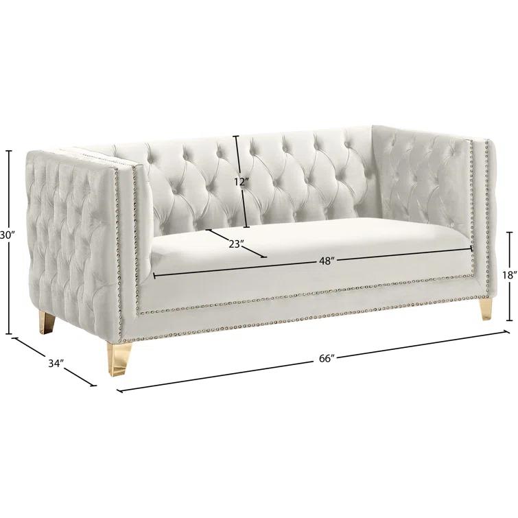 Willa Arlo™ Interiors Sickels 66'' Velvet Loveseat