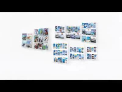 Safco Products Company Clear2c Safco Pamphlet Magazine Rack