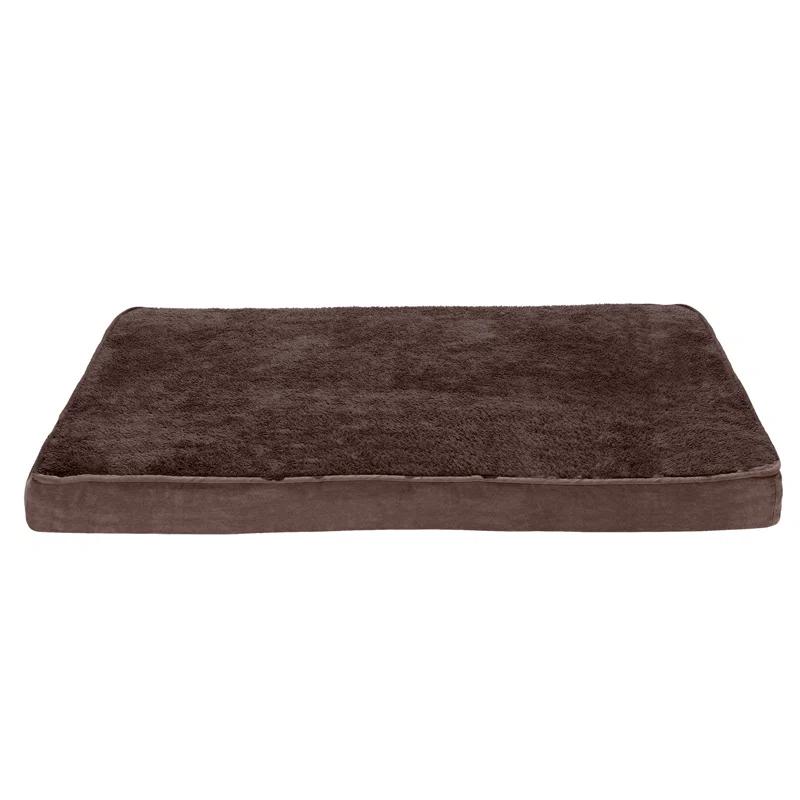 FurHaven Faux Sheepskin & Suede Deluxe Orthopedic Dog Bed