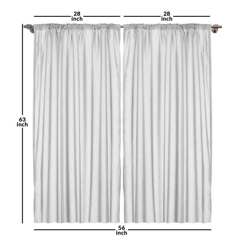 Owls Semi-Sheer Rod Pocket Curtain Panels (Set of 2)