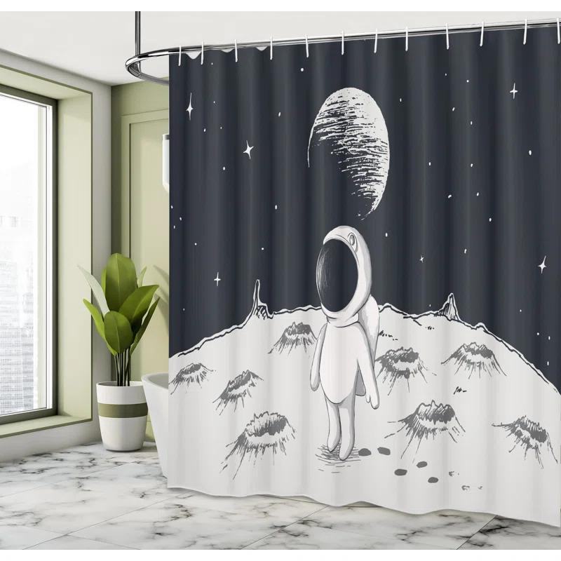 Ambesonne Shower Curtain with Hooks Included