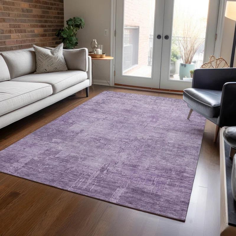 Machine Washable Indoor/Outdoor Claudian ACN1650 Lavender Rug