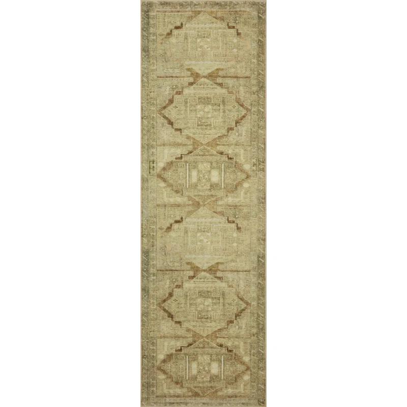 Sinclair II Rug by Magnolia Home by Joanna Gaines x Loloi - Khaki and Tobacco / 2' x 5'