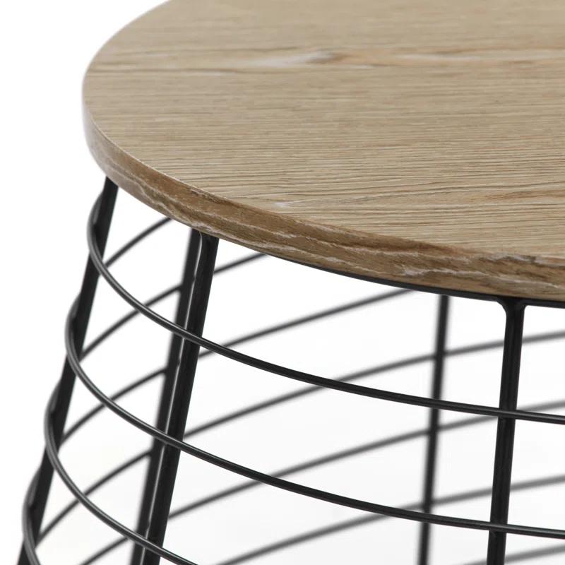 ClickDecor ClickDecor Lydia Matte Black Wireframe Coffee Table