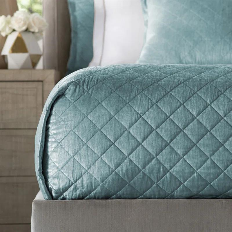 Lili Alessandra Chloe Modern & Contemporary Velvet Coverlet