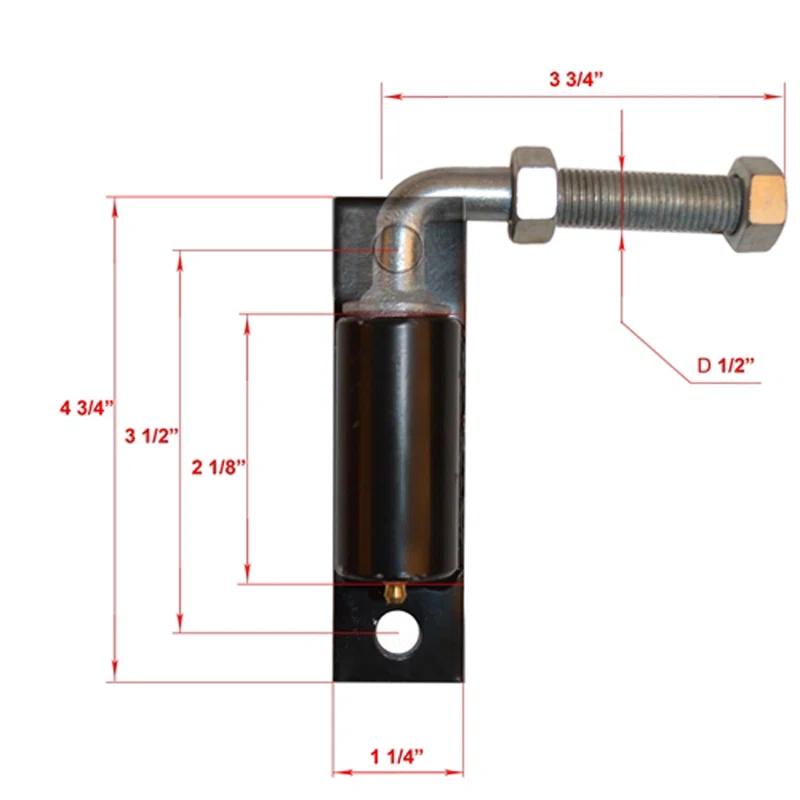 ALEKO Hinge J-Bolt for Driveway Gates Metal Bolts & Screws