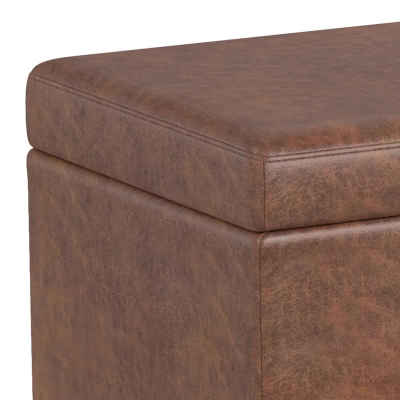 Simpli Home Avalon Extra Large Storage Ottoman Bench,Assembled