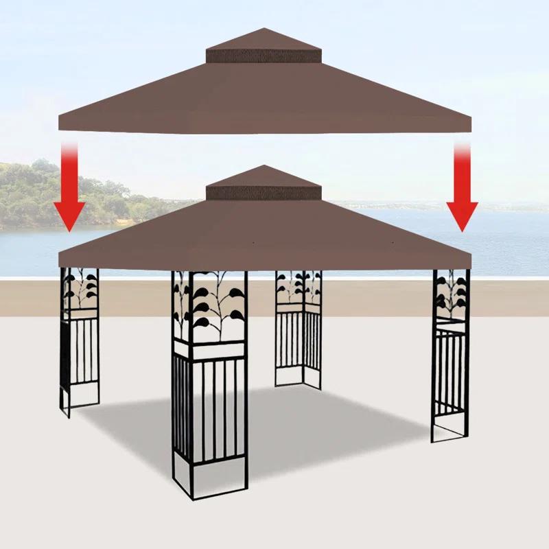 Sunny yard Sunny Yard Polyester Replacement Canopy for Gazebo