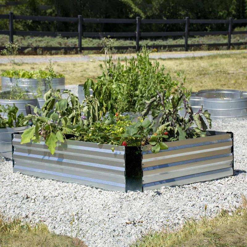Grapevine Metal Raised Garden Bed