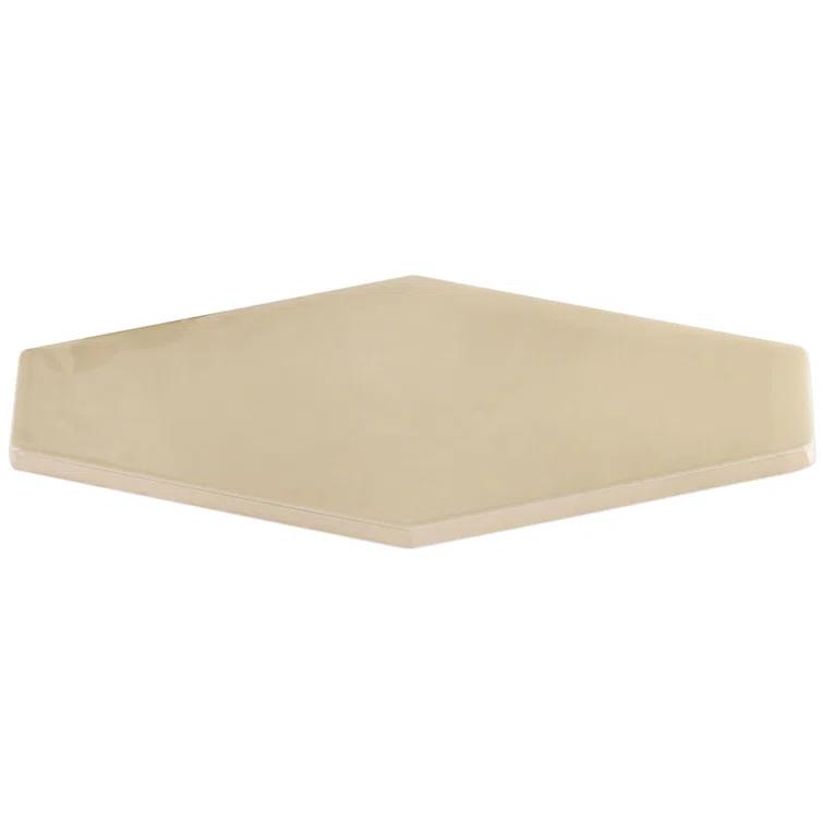 Bond Tile Midland Hexagon 4" x 8" Ceramic Subway Wall Tile (5.38 sq. ft. / box)