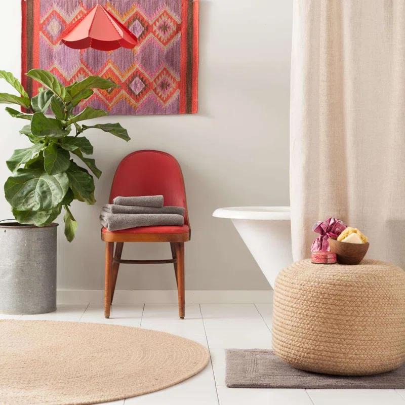 Pine Cone Hill Braided Natural Indoor/Outdoor Pouf