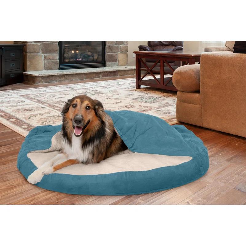 Wave Fur & Velvet Snuggery Memory Top Foam Dog Bed