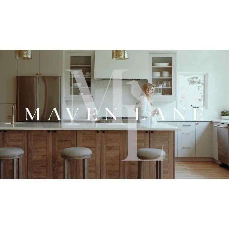 Maven Lane Maven Lane Eva Stool with Fabric Upholstery