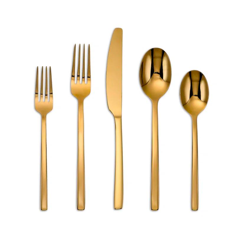 Cambridge Silversmiths Cambridge Beacon Satin 20-Piece Flatware Set, Service for 4