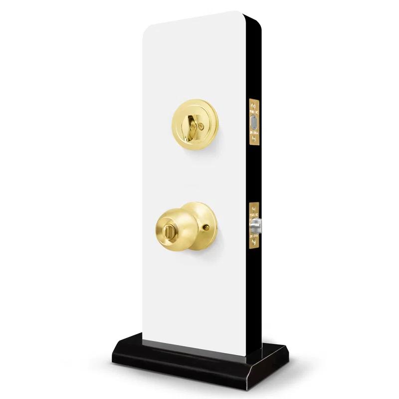 Complete Entry Knob Set with Single Cylinder Deadbolt