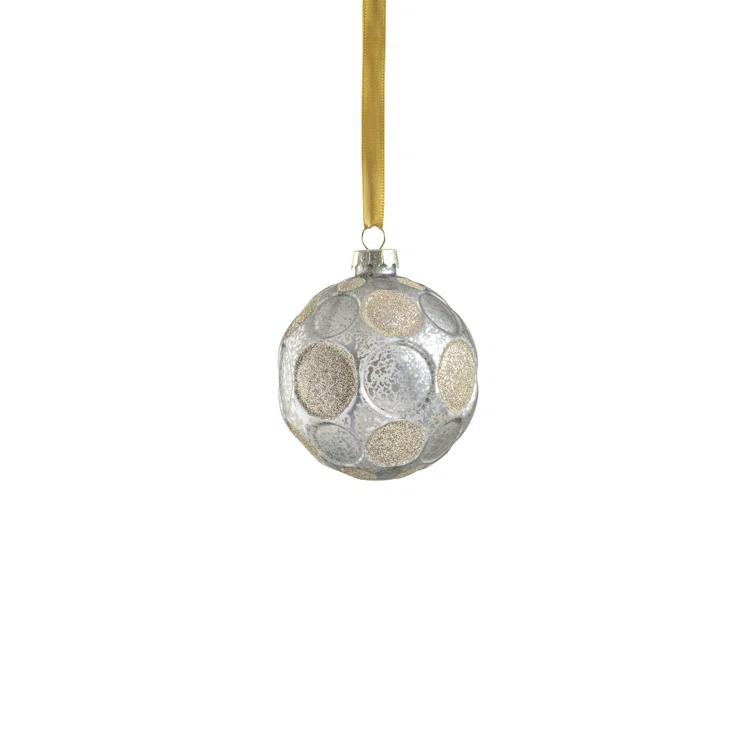 Serenity 6-Piece Set Matte Frosted Glass Ball Ornaments