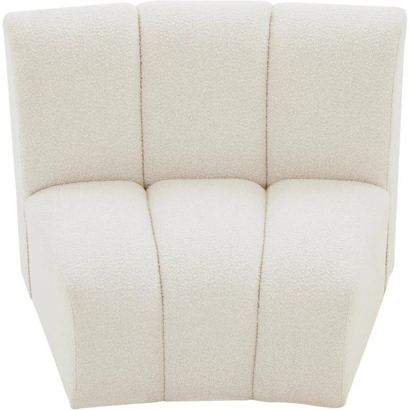 Everly Quinn Izen 43" W Boucle Fabric Modular Chair
