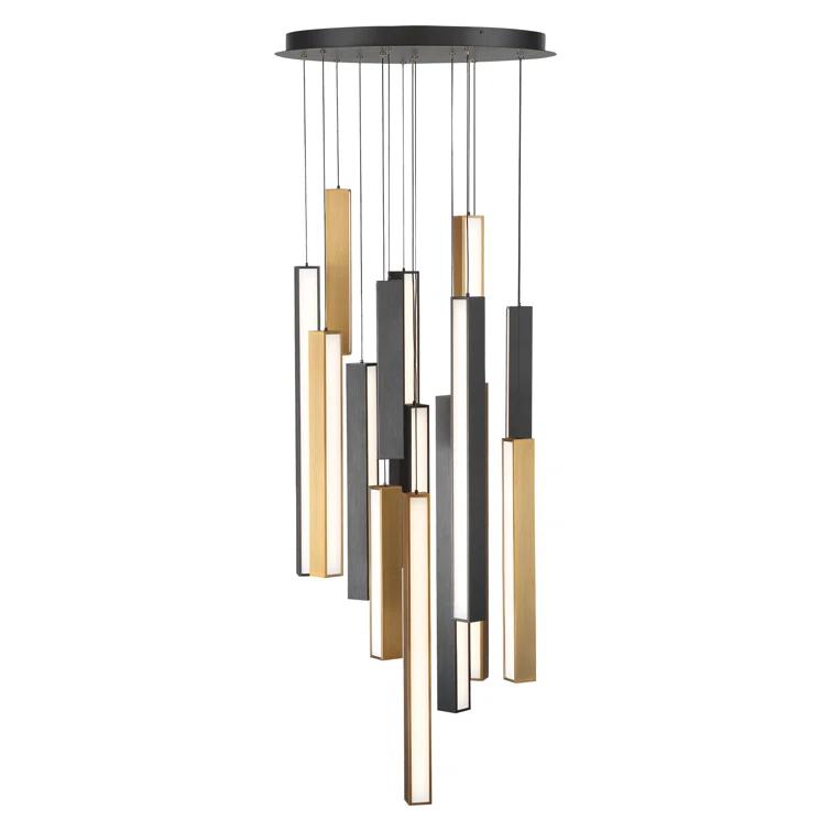 Modern Forms Chaos 14 - Light Matte Black LED Cluster Pendant