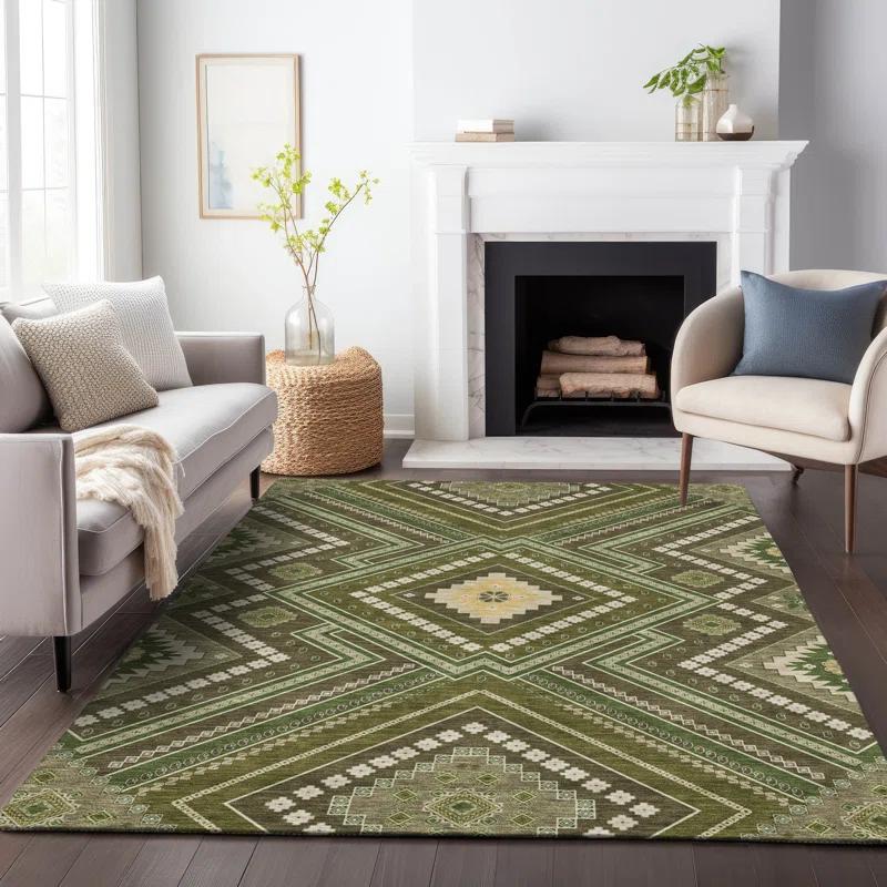 Machine Washable Indoor/Outdoor Chayden ACN1010 Rug