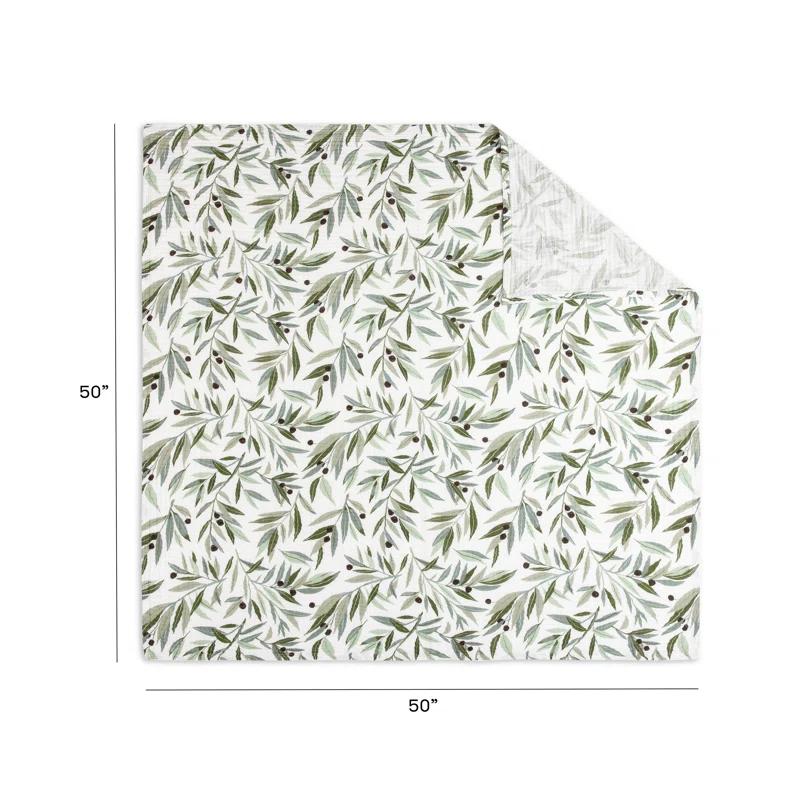 Olive Branches Organic Muslin Swaddle